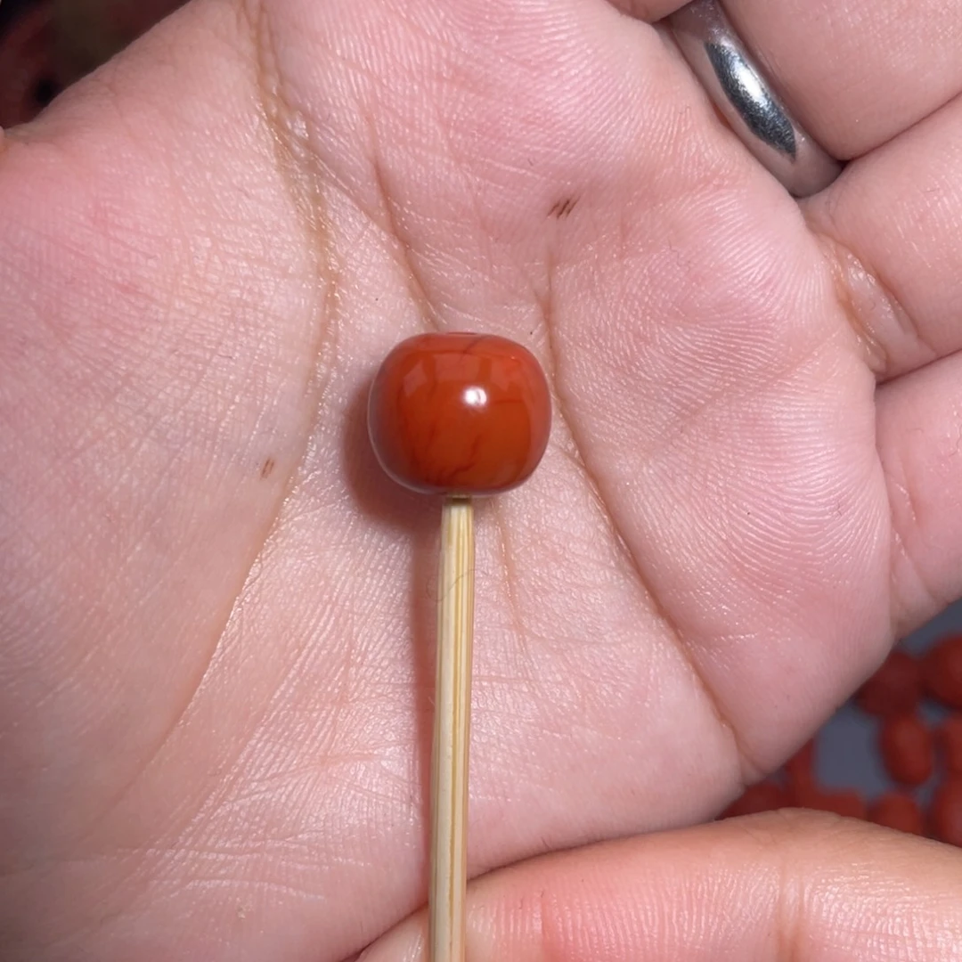 南红玛瑙瓦西老型12mm+未镶嵌