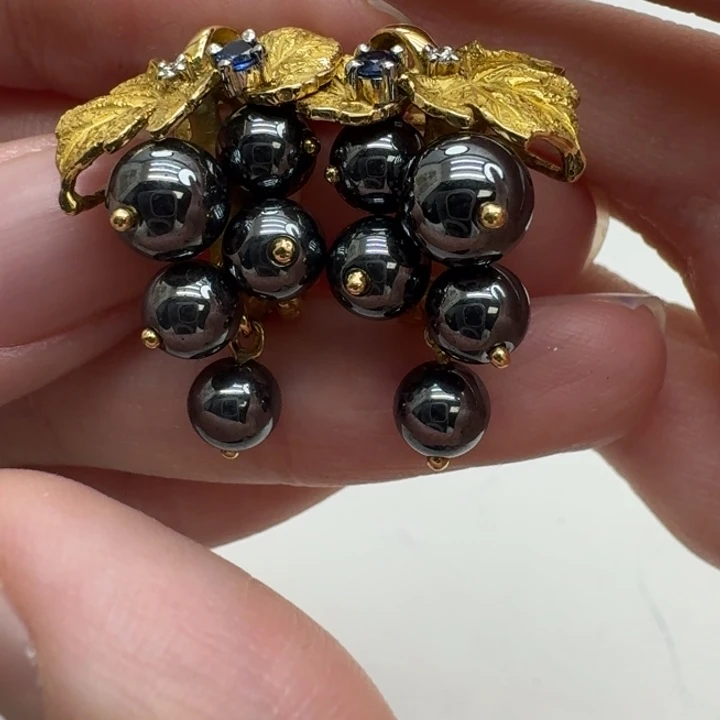 未镶嵌钻石耳饰成品