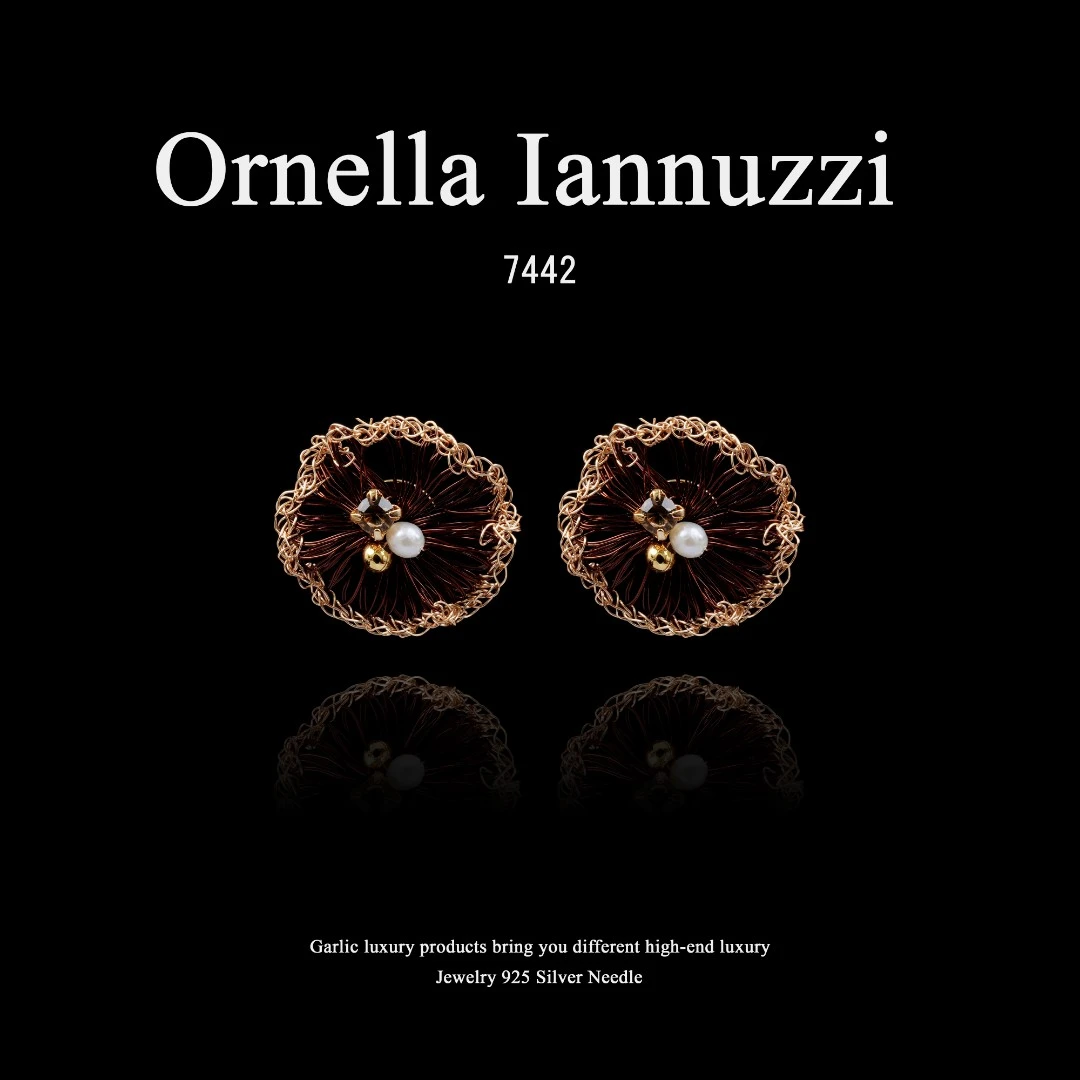 镀K金 Ornella Iannuzzi耳饰~7442