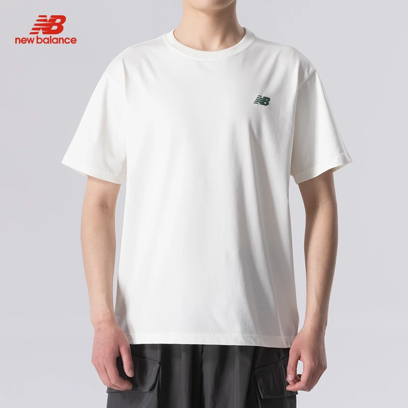 New Balance短袖T恤男装2025夏季新款透气运动服休闲半袖AMT52330