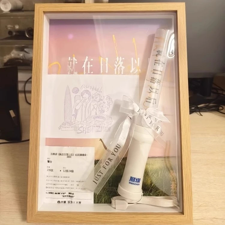 孙燕姿演唱会应援棒收纳相框明星周边物品用品整理相框高颜值摆件