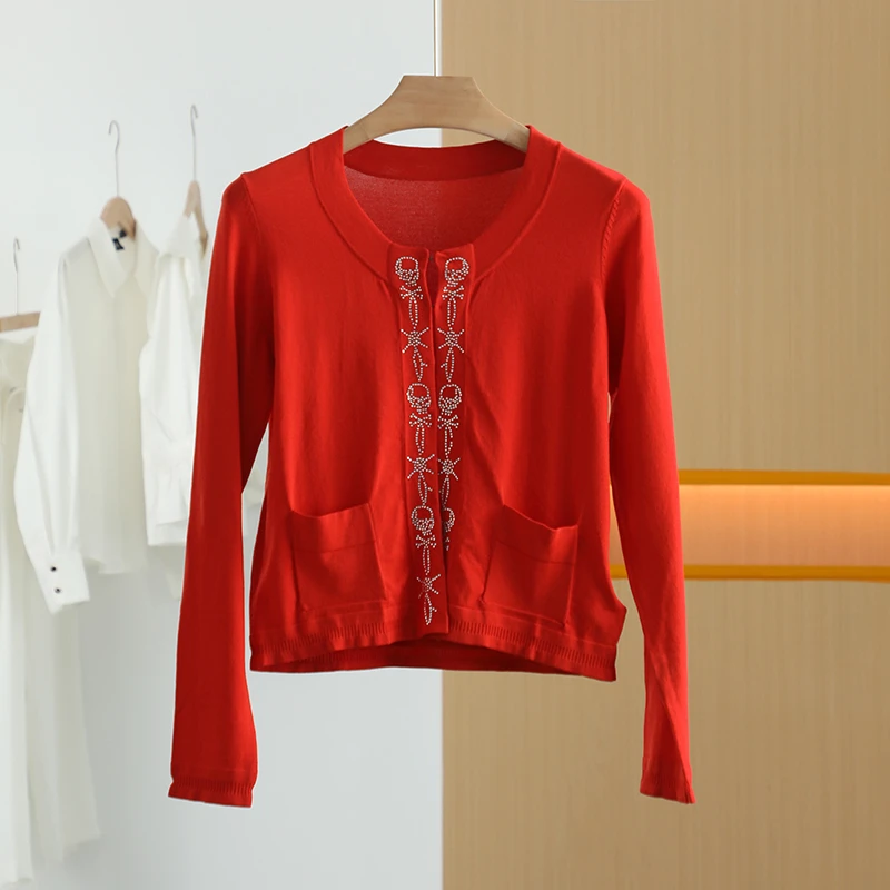 【唐长老自营】货号Y0815女装春秋新款长袖通勤针织衫YL