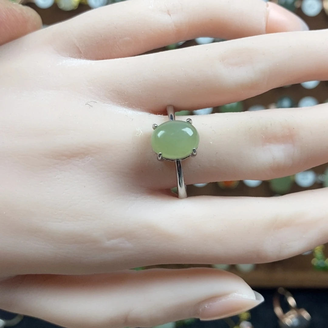 和田玉（碧玉）戒指合金