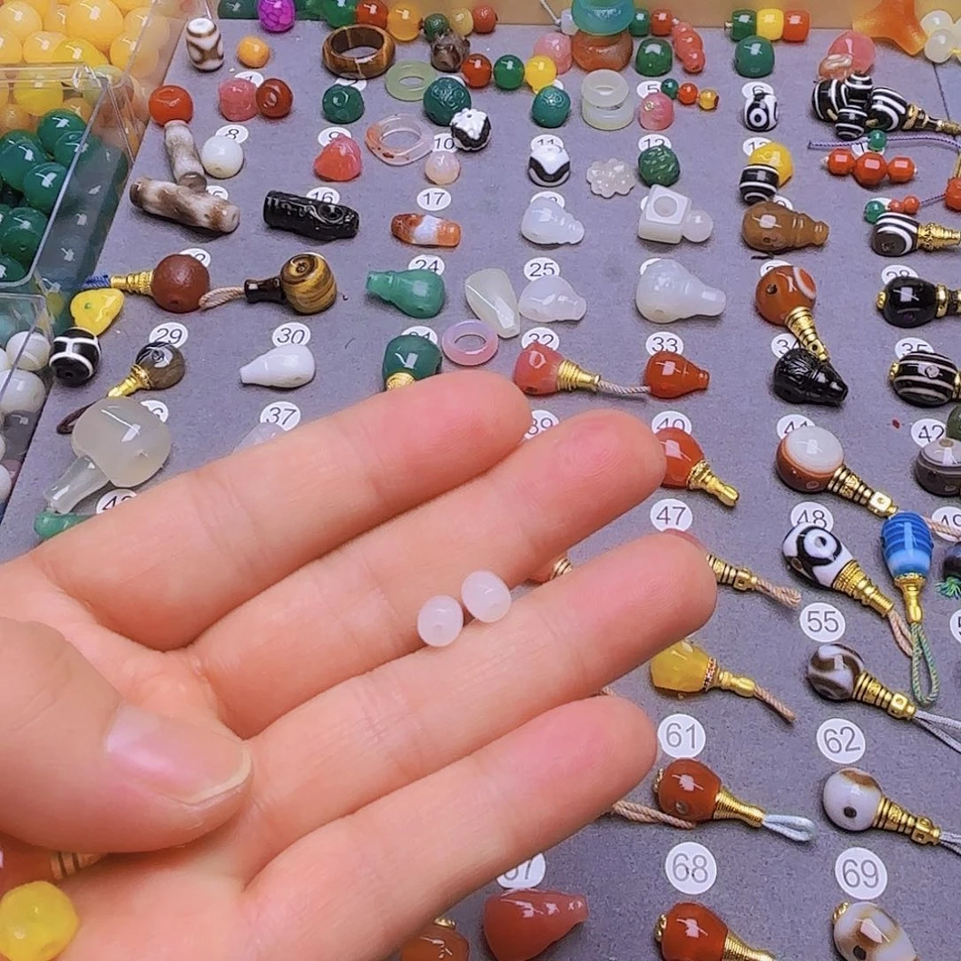 玛瑙/玉髓隔珠未镶嵌S**i