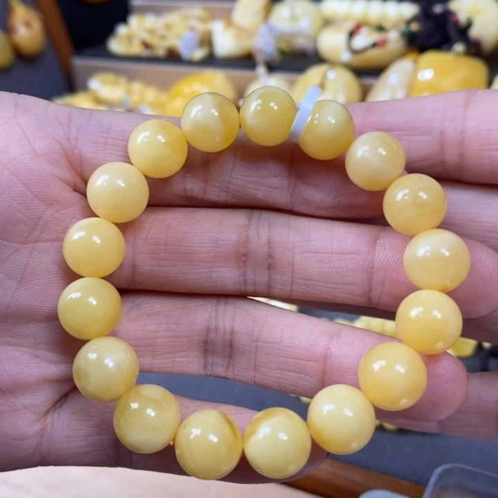 琥珀颈饰未镶嵌单圈