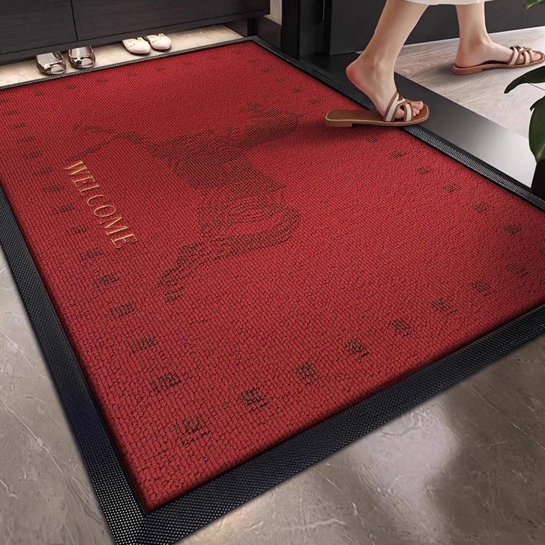 马年入户门地垫门口玄关脚垫进门垫子家用防滑垫进户门地毯高档垫