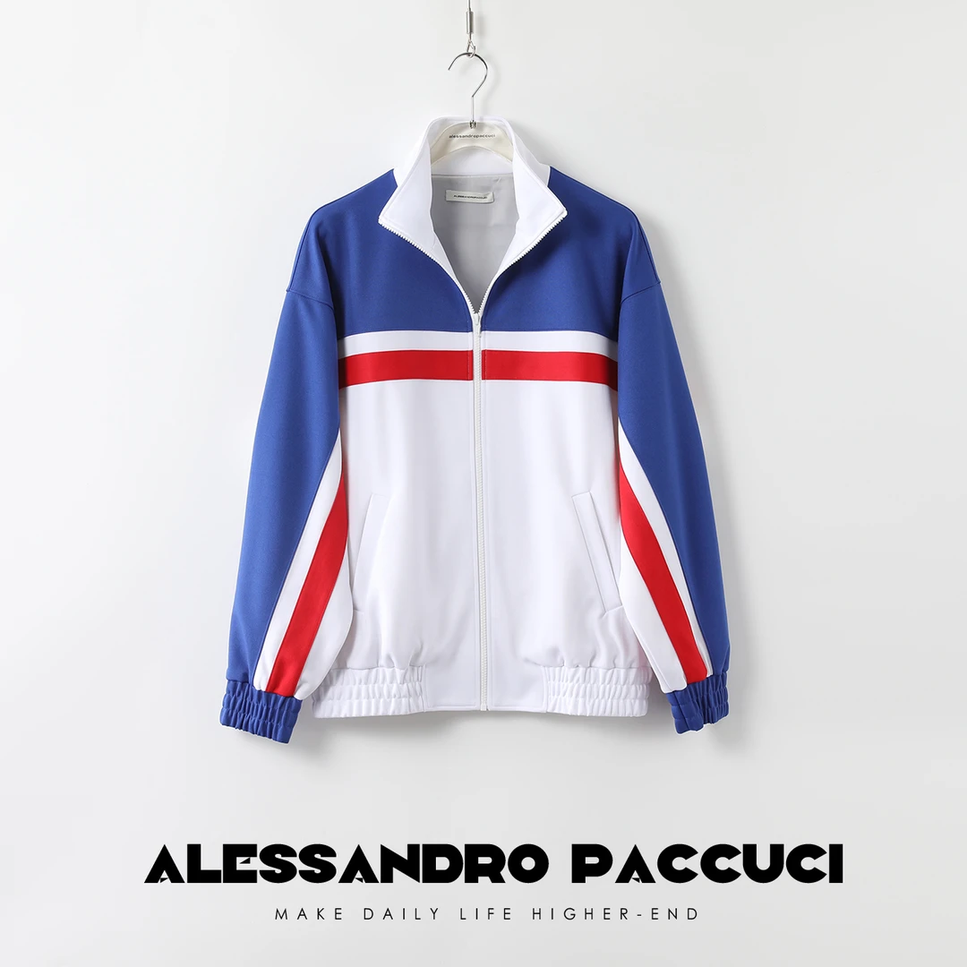 【孤品不退换】24123X设计师撞色 拉链开衫卫衣