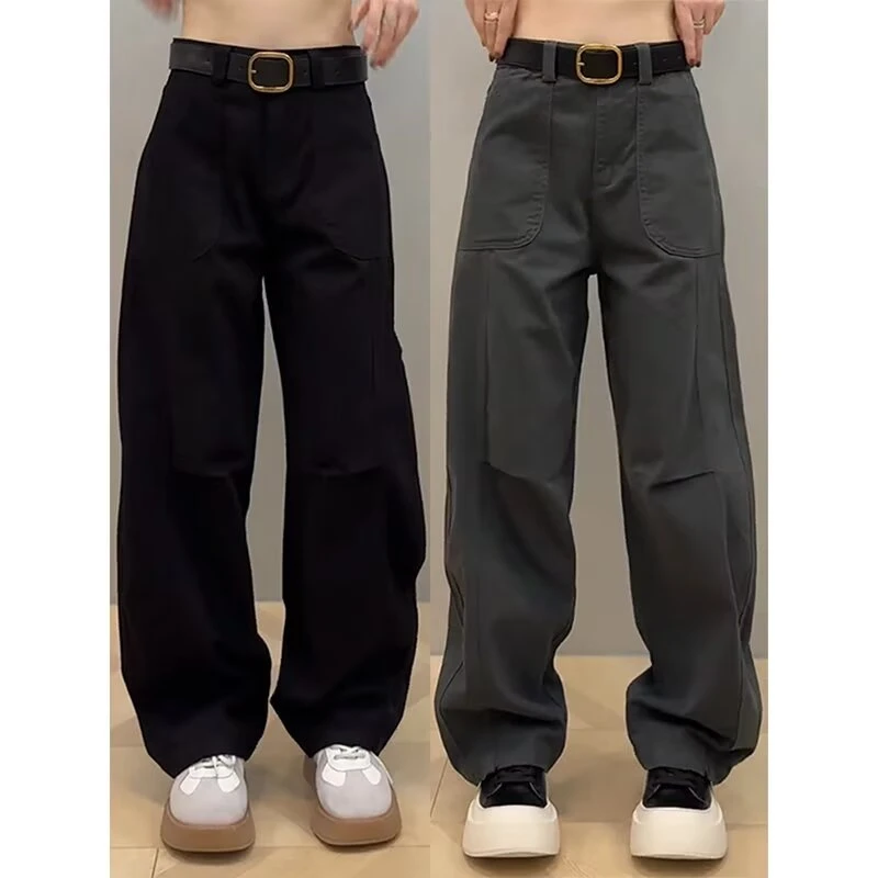 24秋季新款潮流拉链排扣设计冲锋裤休闲裤B315-K23436-特控78高街