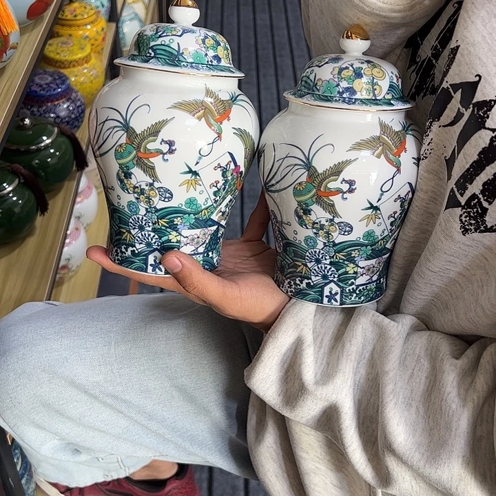 茶叶罐陶瓷家用储物罐瑕疵福利品介意勿拍