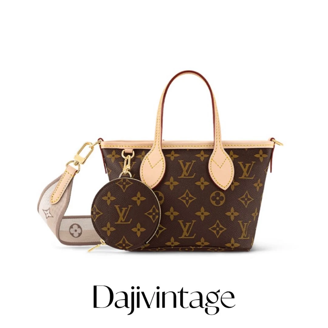 大吉中古/LV老花neverfull bb斜挎包