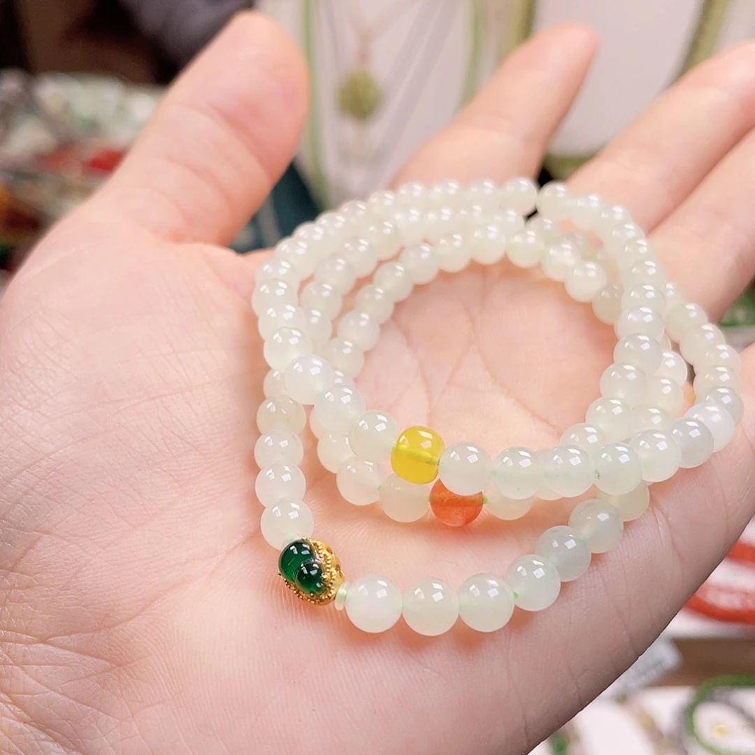 和田玉手链未镶嵌6