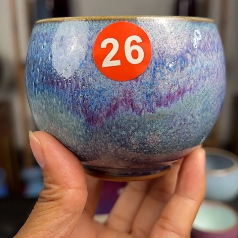 杯原矿釉手工制作钧瓷