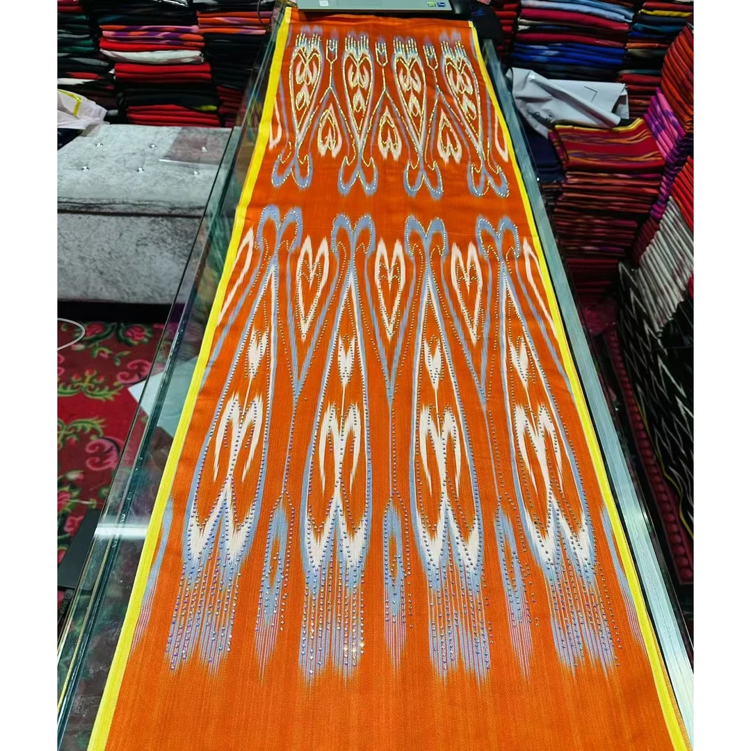 和田手工真丝有宝玉艾德莱斯 新疆包邮