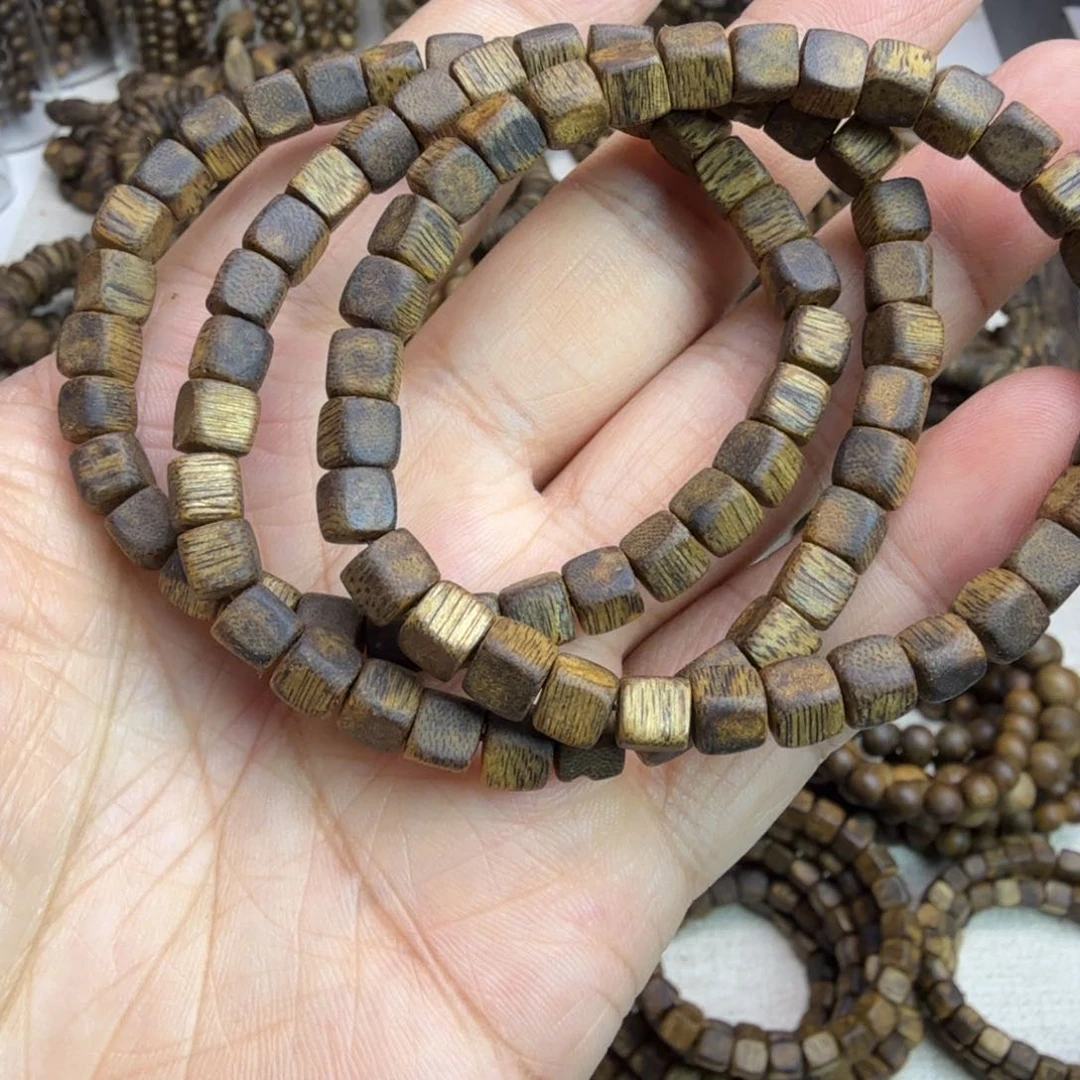 沉香碎屑沉香奇楠方糖单圈5mm发一