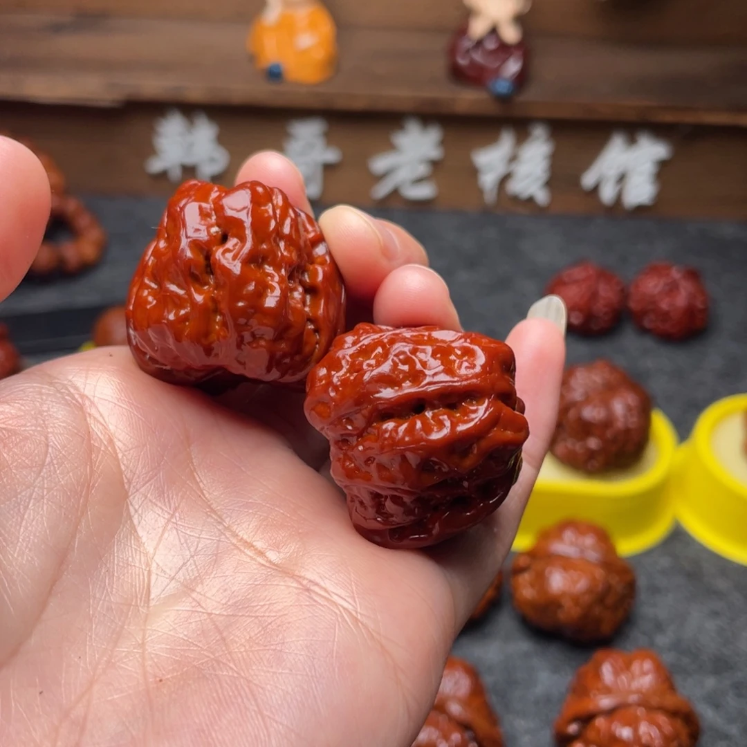 文玩核桃吊坠文玩核桃 手把件 蛤蟆头 33