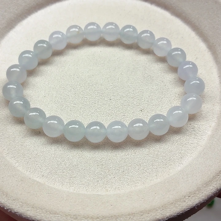 翡翠未镶嵌手链天然缅甸翡翠A货卡7.5