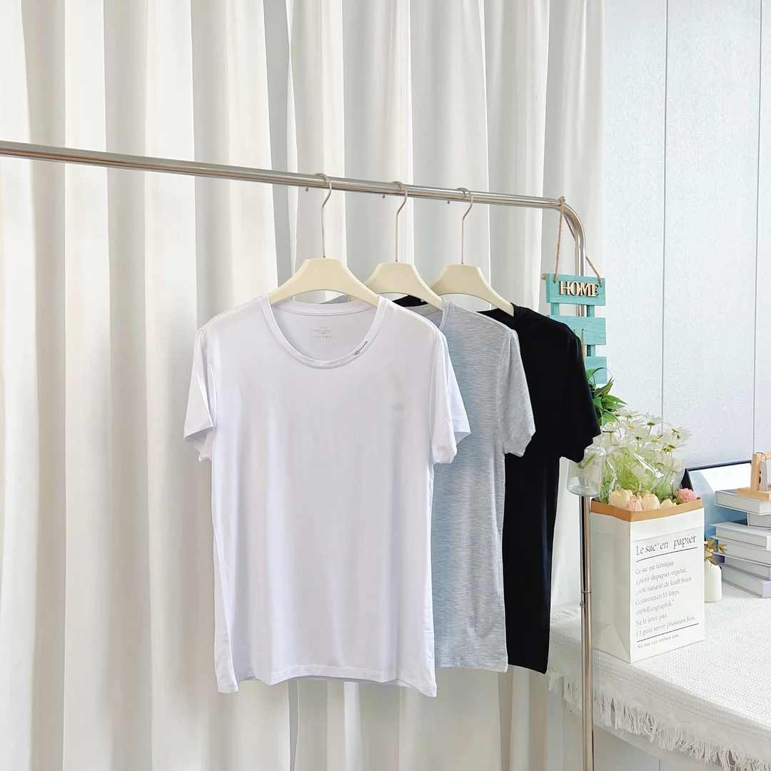 超柔超软！男士夏季80S兰精莫代尔短袖T恤7237