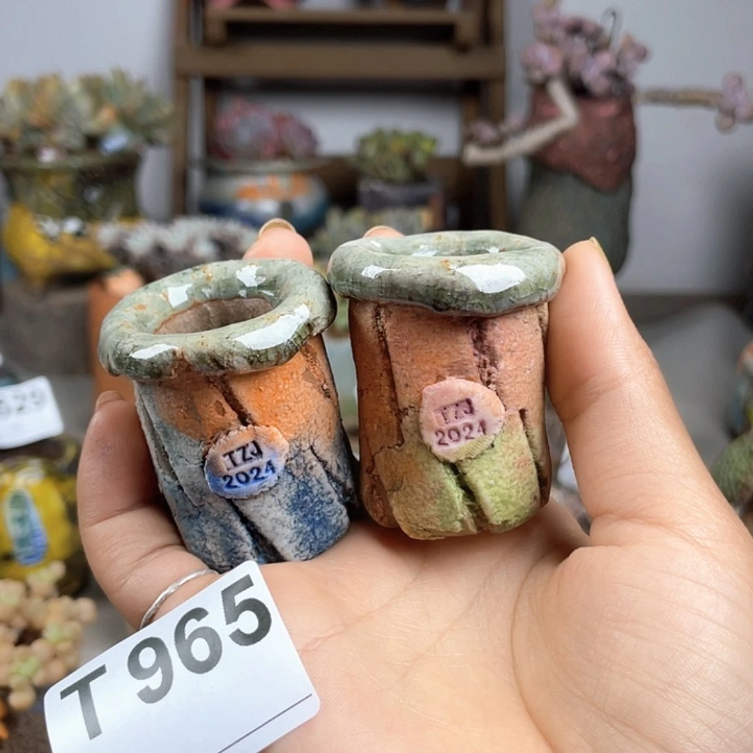 紫砂花盆独枝干 内口2.5