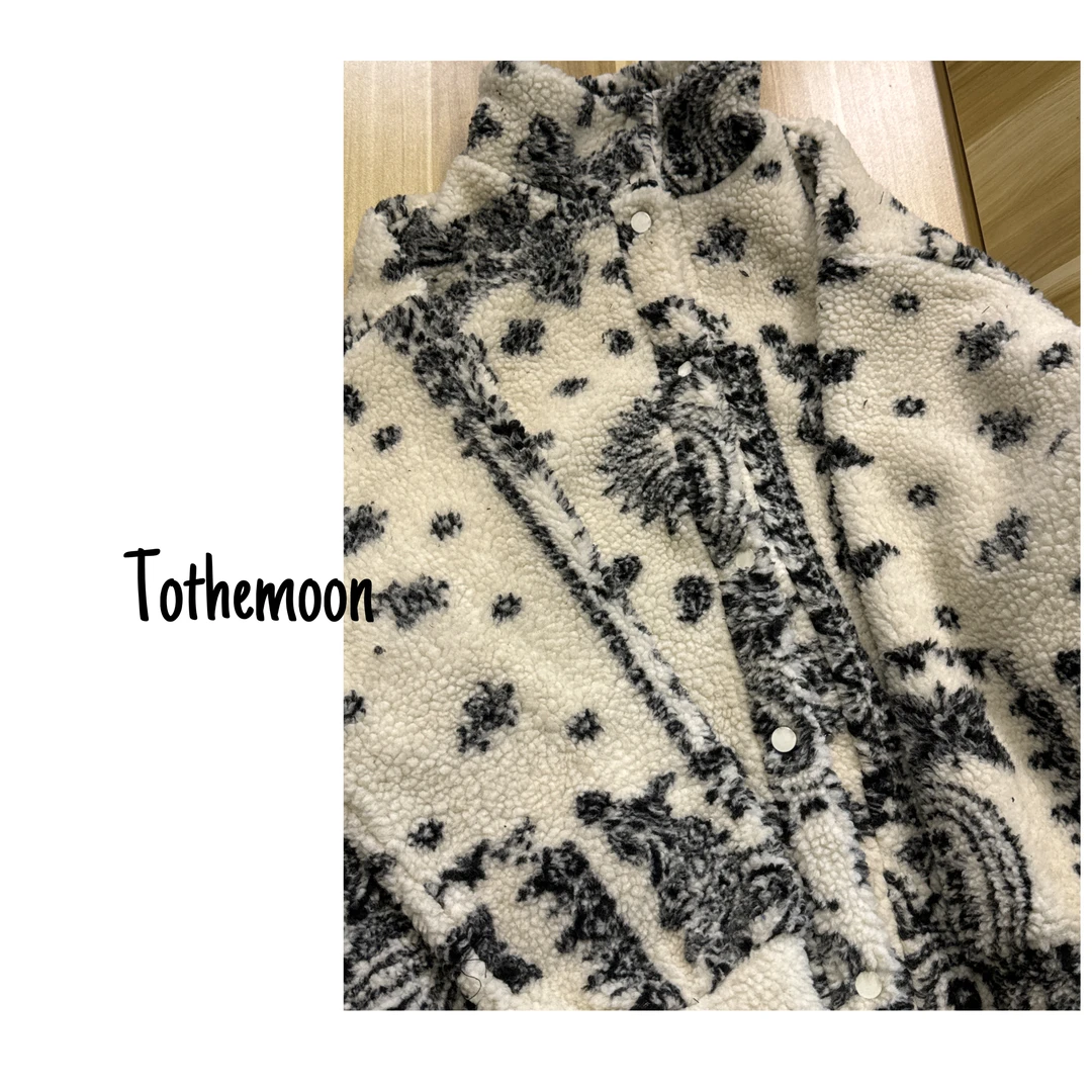 UpSd-原创【辞旧】新中式复古毛毛立领加绒加厚休闲百搭宽松外套