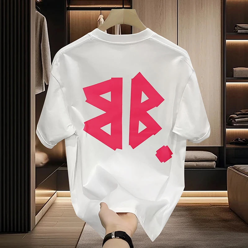 【机械双B-T2059】夏季新款时尚赛博网红高级感圆领潮流休闲百搭T恤