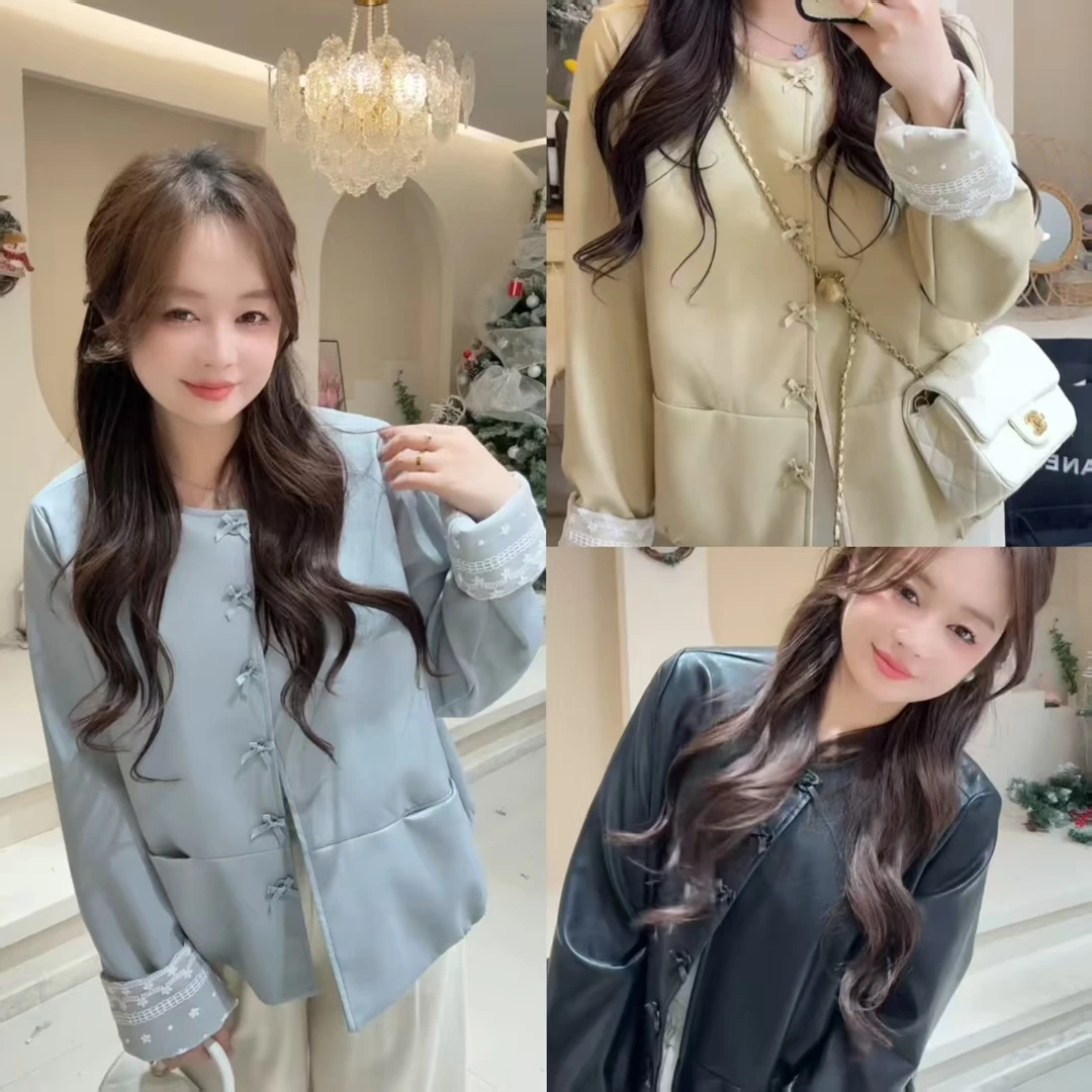 4971【青山见我时】新中式皮衣外套