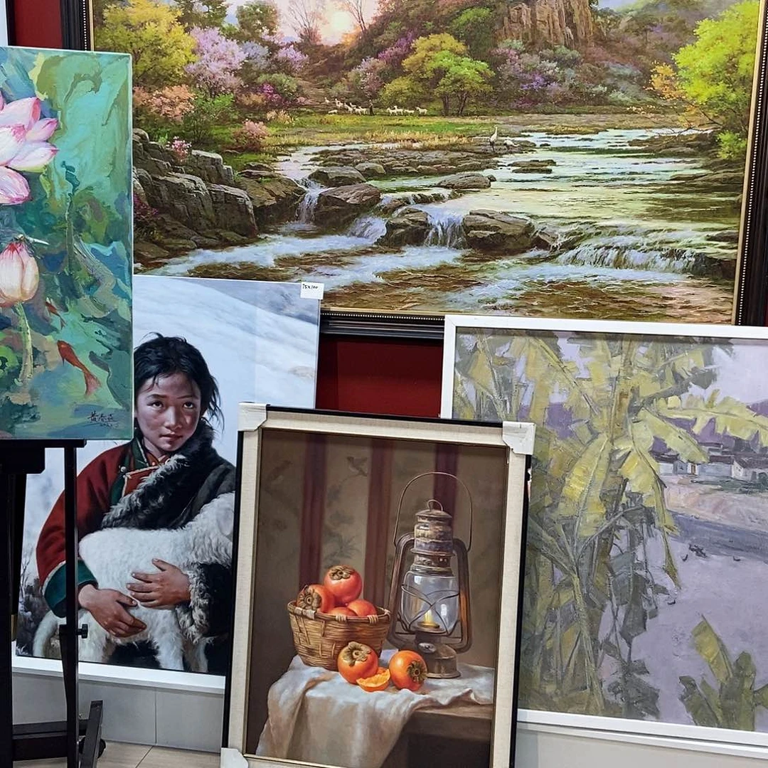 万***w横款油画油画作品欣赏