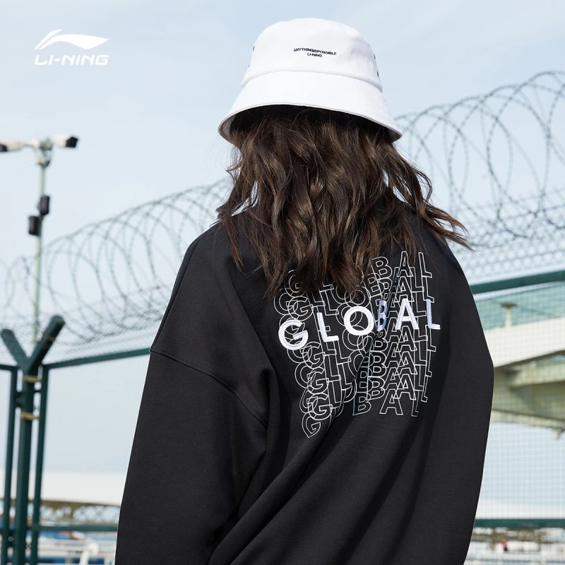 LI-NING/李宁李宁卫衣外套圆领运动时尚系列女子套头运动服706-8
