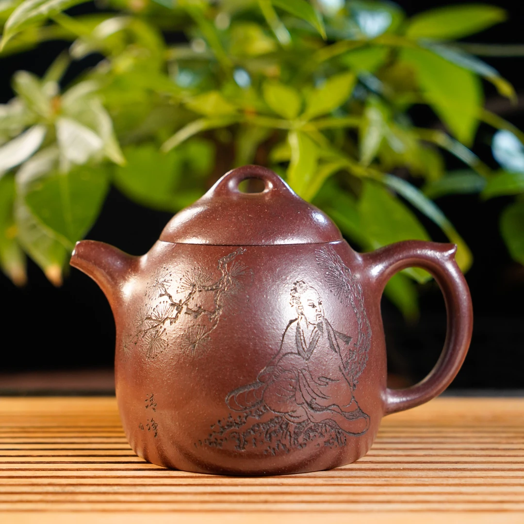 WHJ2-030   王洪君   宜兴手工紫砂  秦权