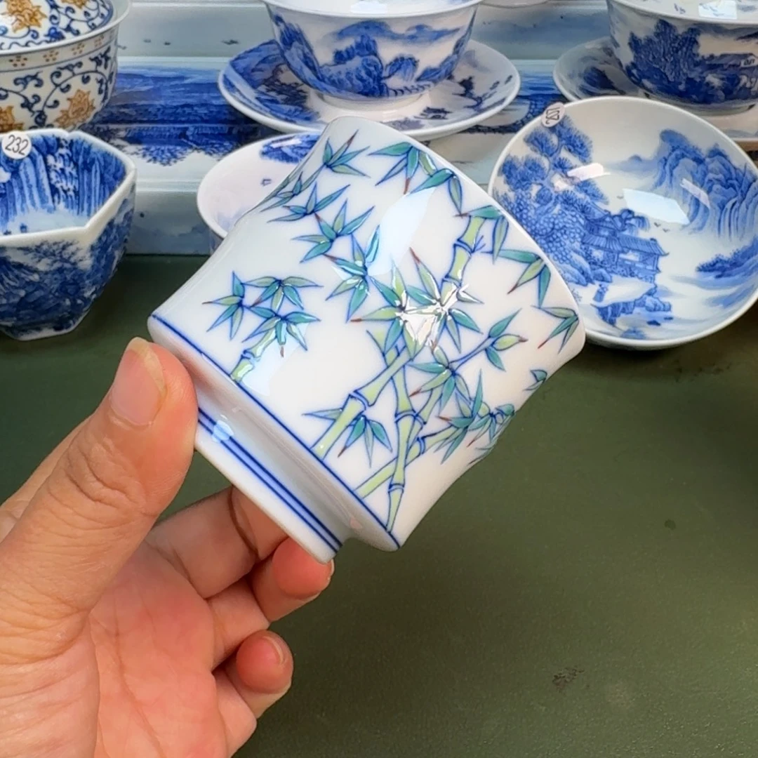 景德镇纯手绘茶具具圆圆240