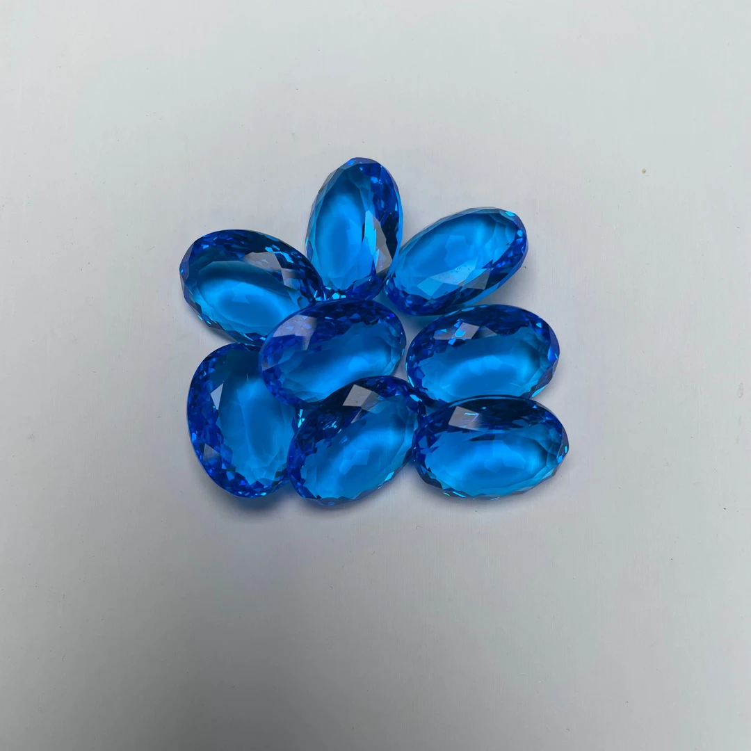 【洛美优选】F487-1天蓝椭圆裸石多样性发一件