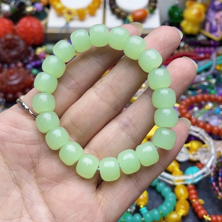 树脂制品37号绿色手串