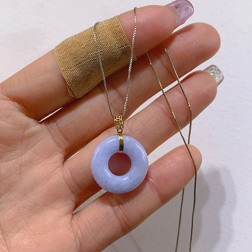 【闪购商品】颈饰18K金镶嵌翡翠