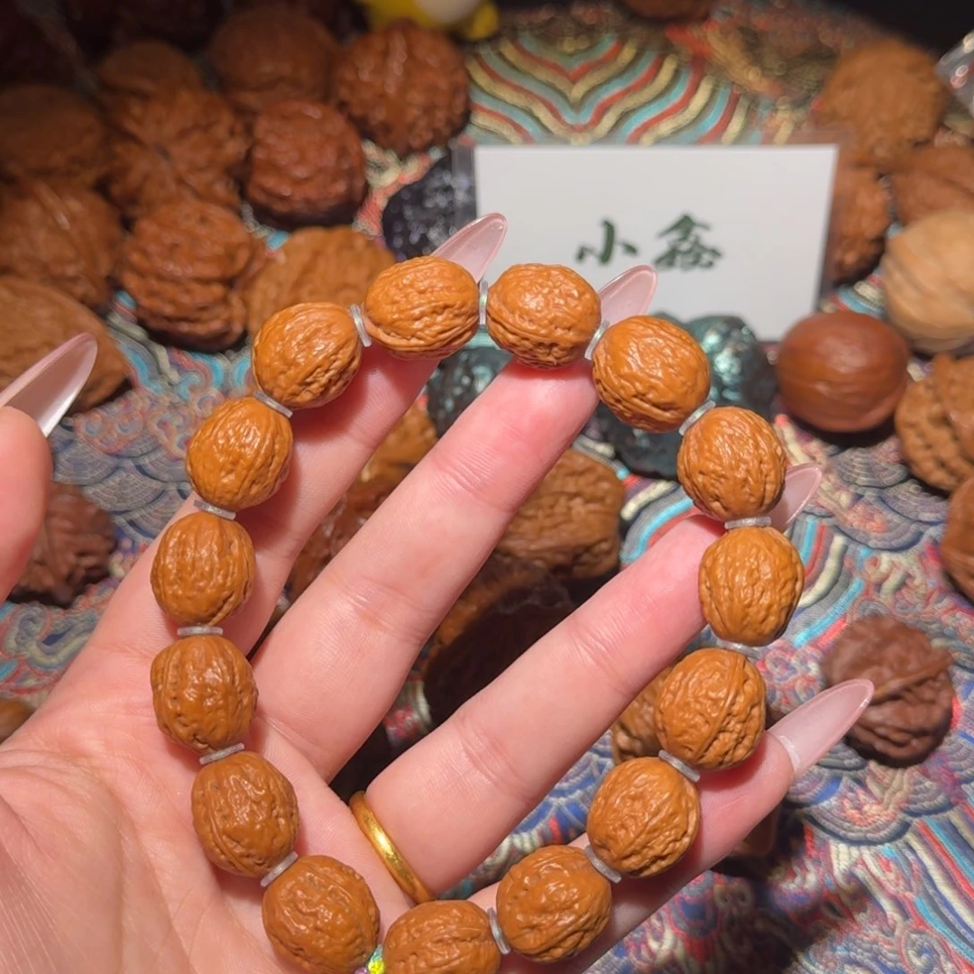 文玩核桃把件金丝小枣手串文玩核桃