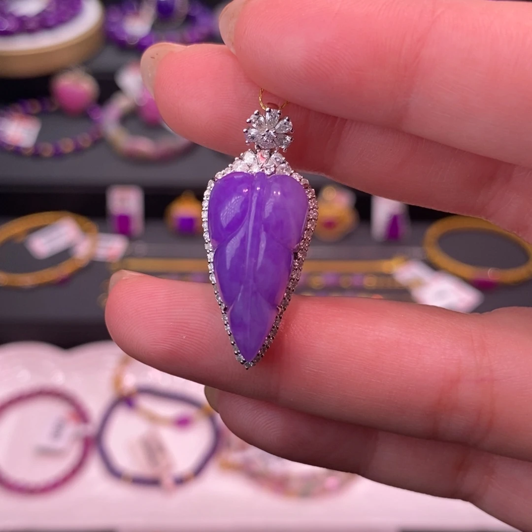 苏纪石（舒俱来）18K金镶嵌吊坠(不含链)