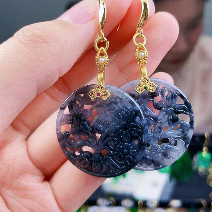 翡翠耳饰未镶嵌饰品