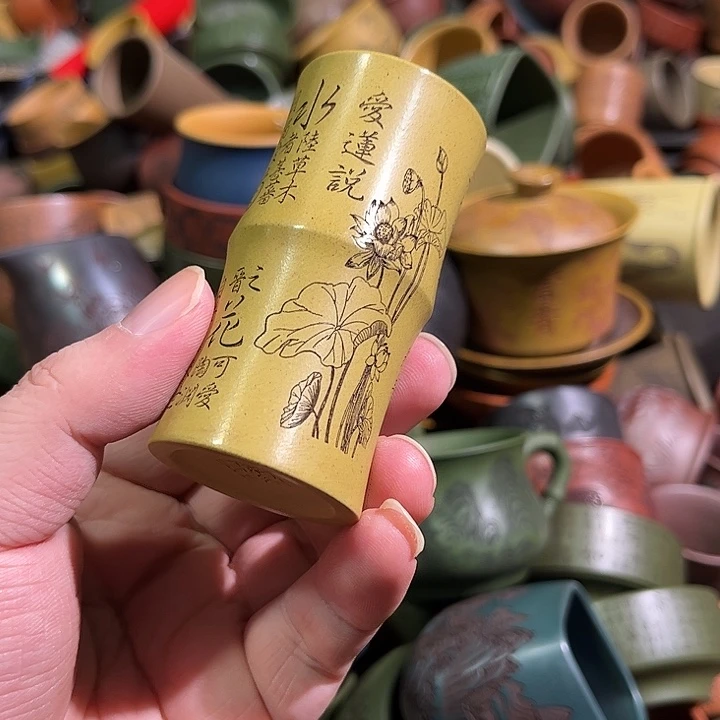 紫砂茶杯全手工紫砂主人杯