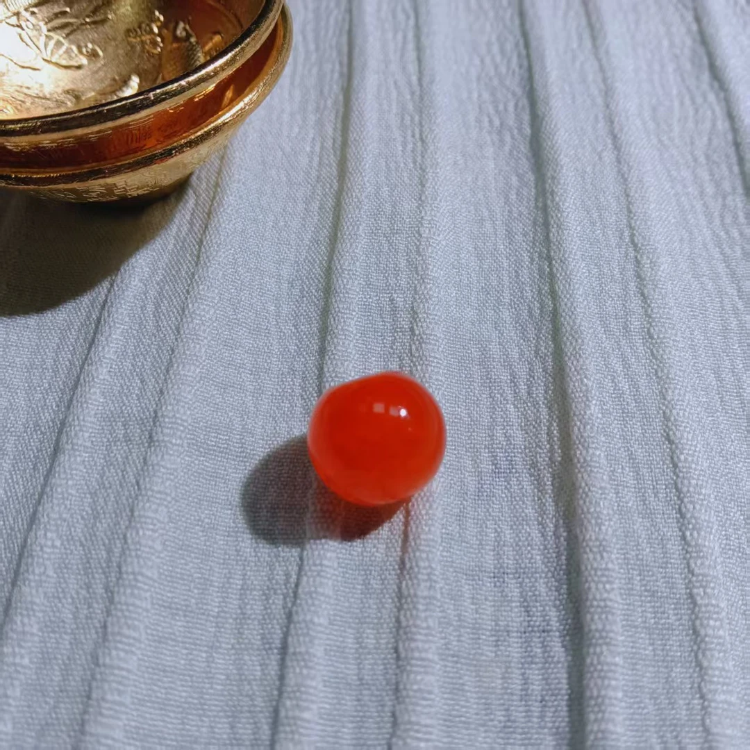 Q88甄品严选肉灵芝玛瑙单珠赠摆件J104