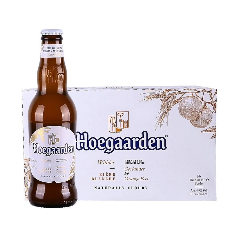 比利时进口/豪佳顿.福佳精酿白啤330ml*24瓶11.13到期馥郁果香经典啤酒