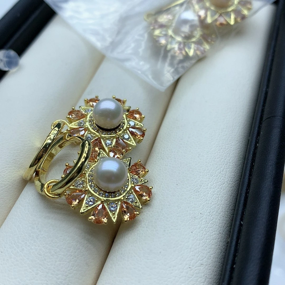 淡水珍珠耳饰未镶嵌Y****a