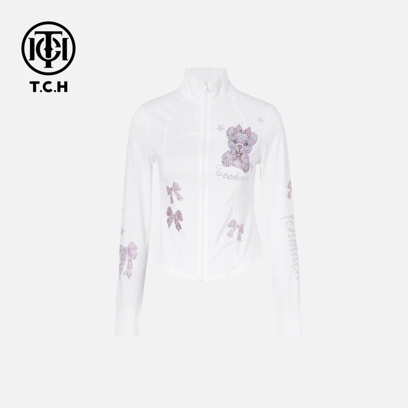 TCH烫钻工艺时尚休闲百搭舒适防晒衣女T75B27E5010轻奢tch