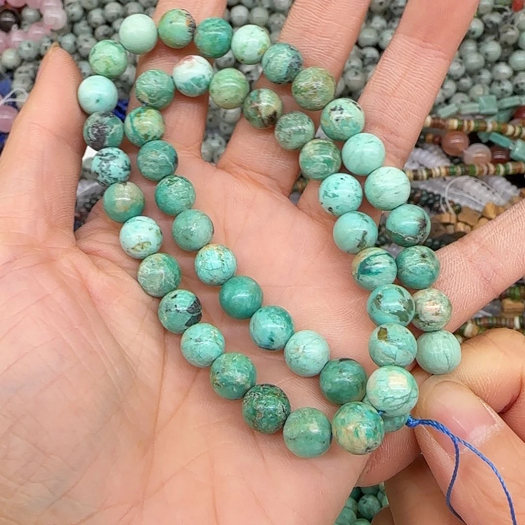 玛瑙/玉髓合金珠宝半成品秘鲁8mm一条