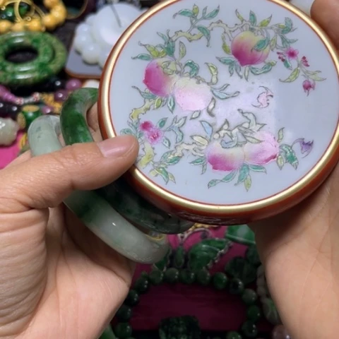 瓷片半**过精美好好看漂亮大器