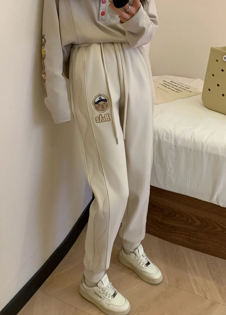 绗缝黑金卫裤 七级防风裤 定制版型 显瘦 防风面料9191