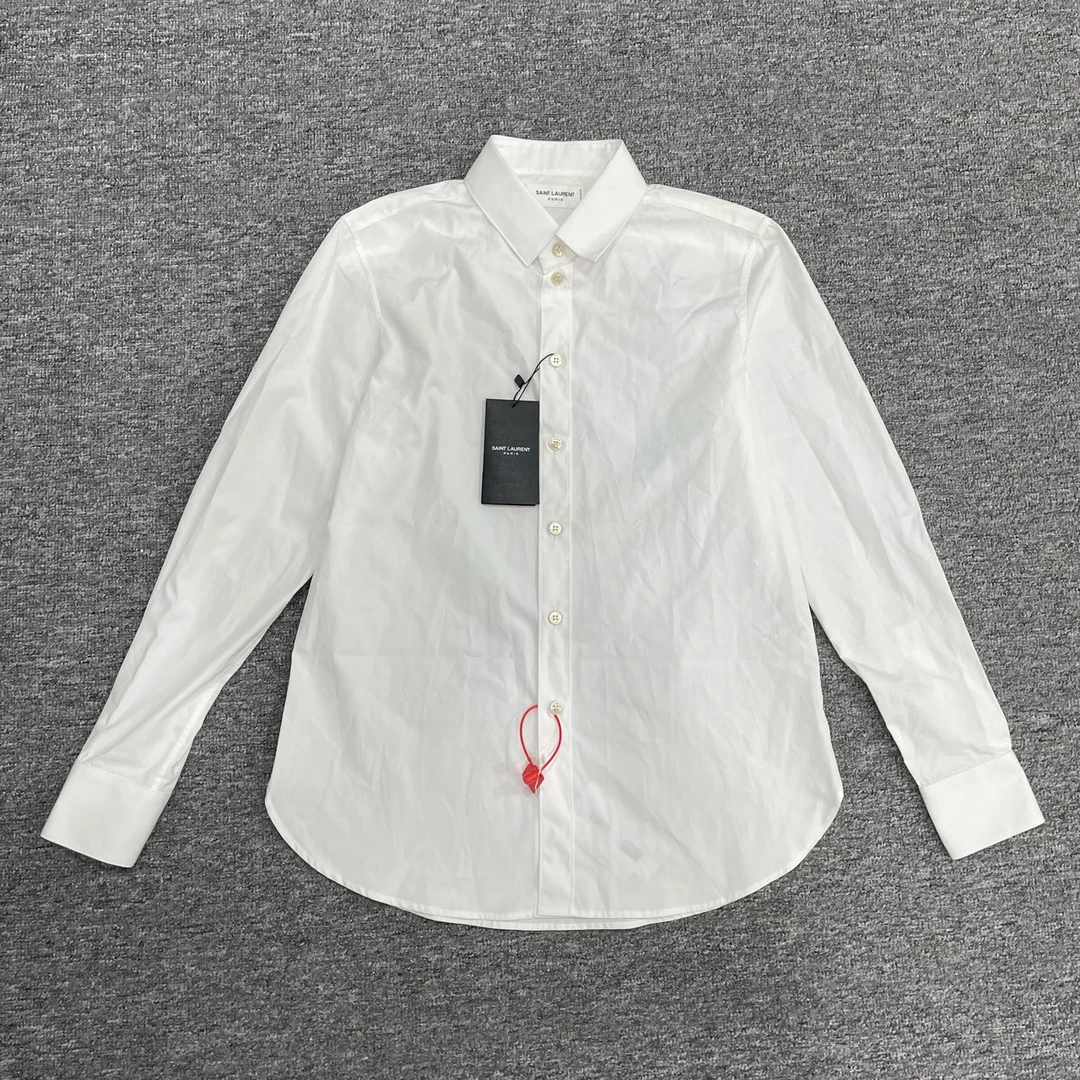 99新 YSL/圣罗兰 slp 白色 衬衫 38码