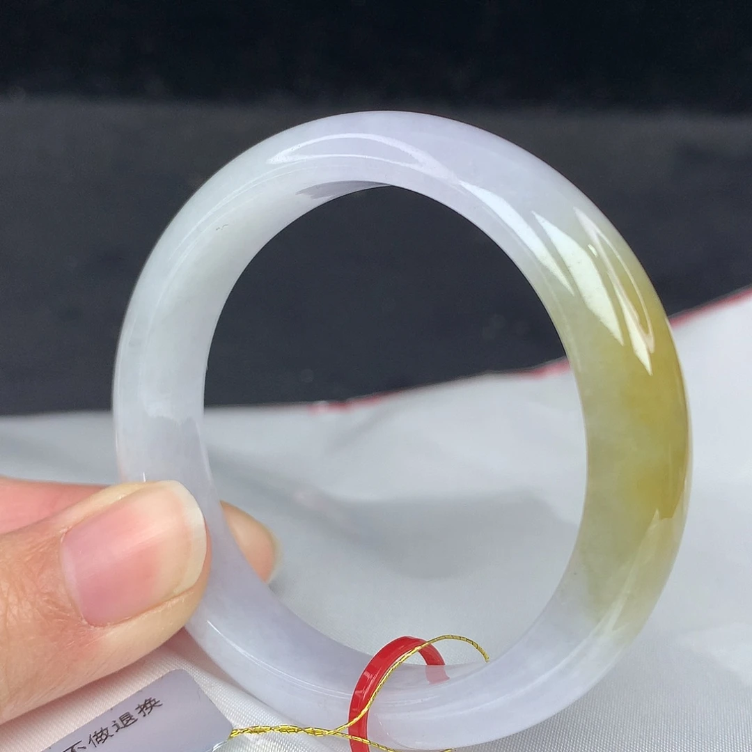 翡翠手镯未镶嵌53圈0006贵妃
