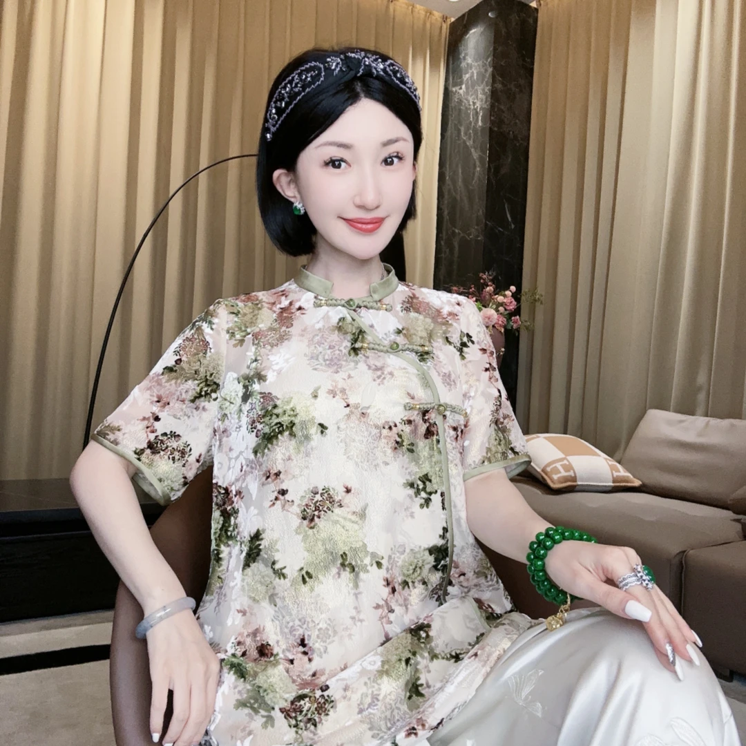 Betty Bairn【杏茶】新中式国风上衣24A-BW1951