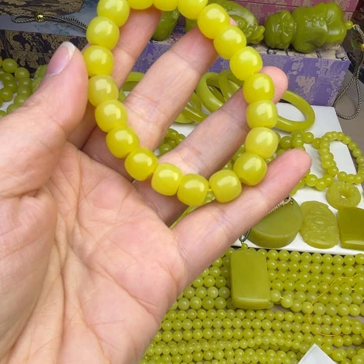 观***林新疆若羌黄口手串