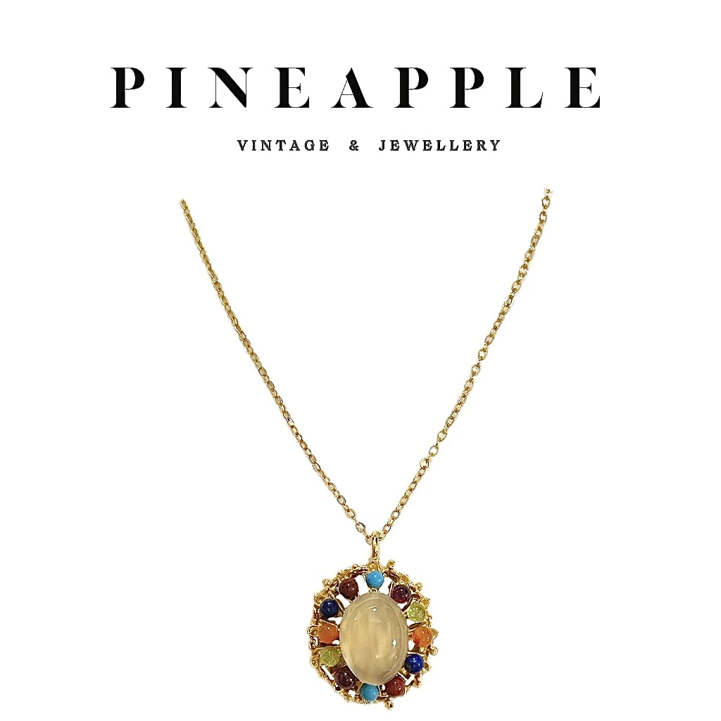 合金项链 菠萝中古Swoboda项链LK7882