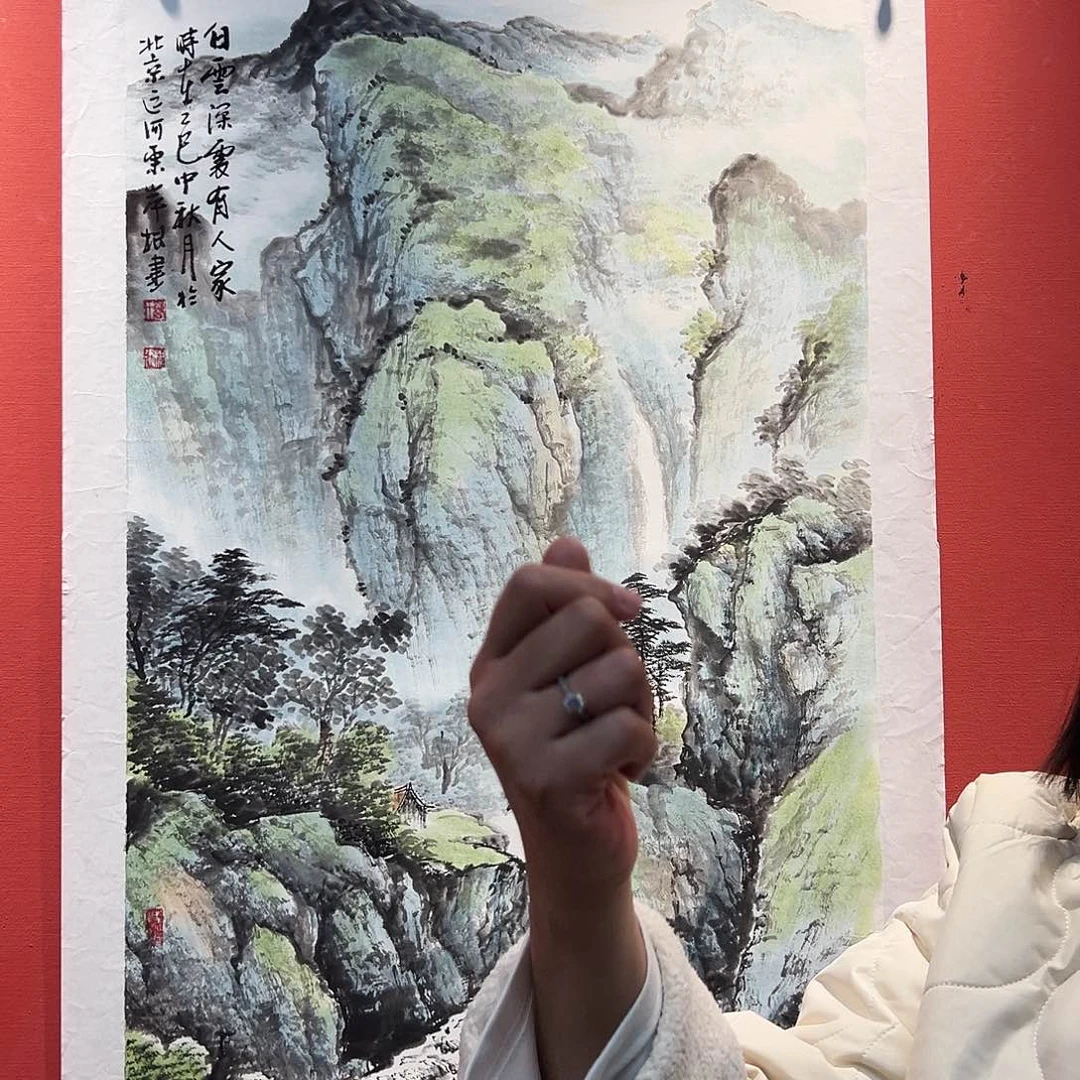 国画曹根建国画作品