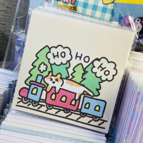 【抽卡】涂鸦猫咪便签本8.5*8.5CM，30张/本误差3张无胶无粘性可爱风